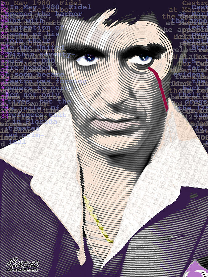 Scarface Painting - Al Pacino Scarface by Tony Rubino