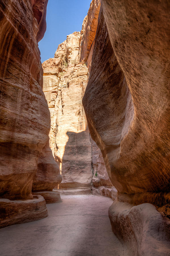 Desert Photograph - Al Siq the canyon by Alexey Stiop