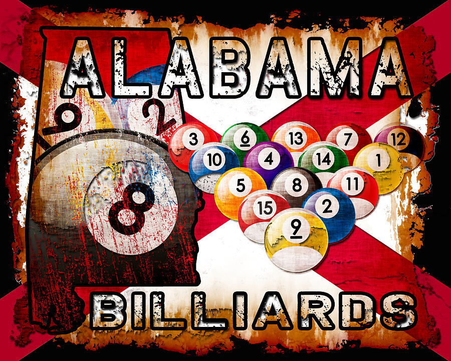 Alabama Billiards Digital Art by David G Paul
