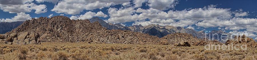 Alabama Hills and Eastern Sierra Nevada Mountains Photograph by Peggy Hughes