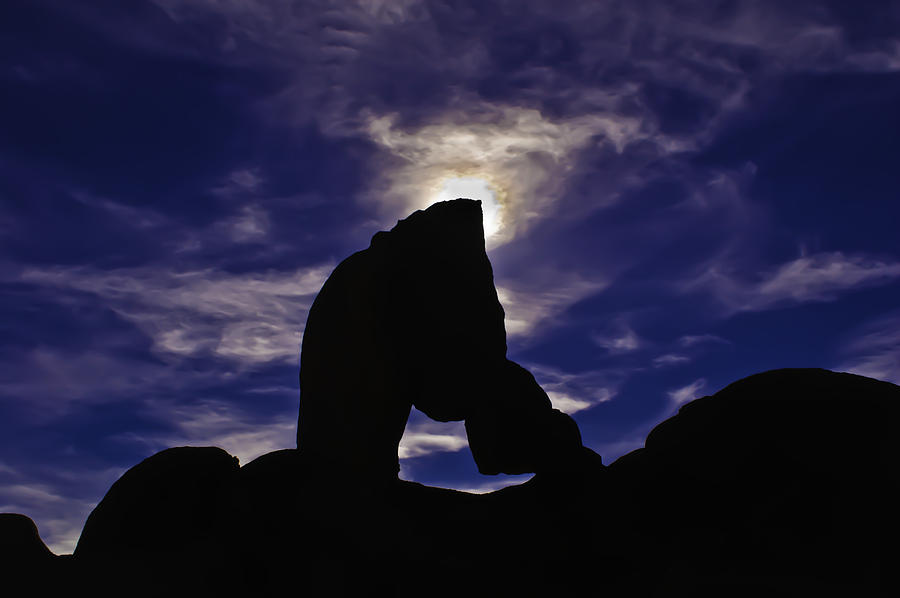 Alabama Hills Arch Silhouette Photograph by Sherri Meyer