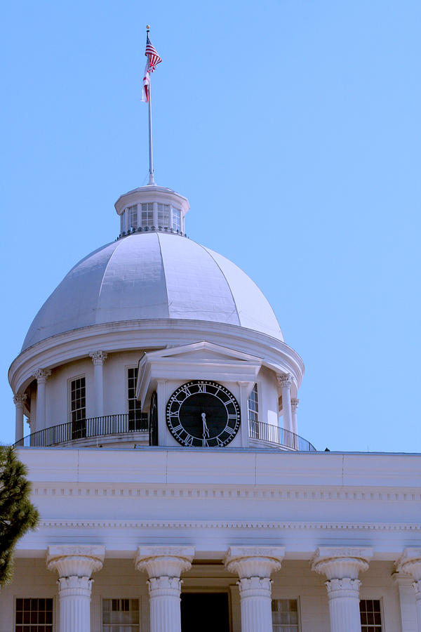 Alabama State Capital Building_Clock Photograph by Lesa Fine