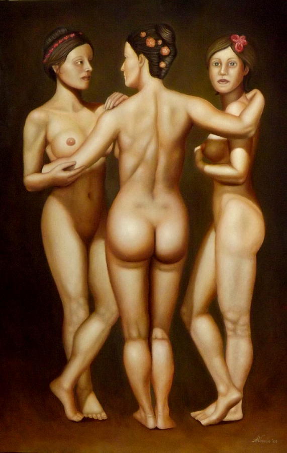 Nude Painting - Aladdin lamp by Alessandra Veccia