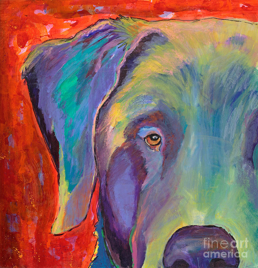 Pet Portraits Painting - Aladdin by Pat Saunders-White