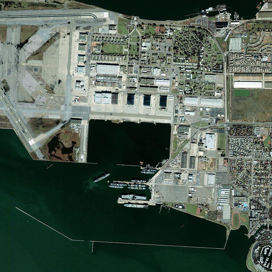 Alameda Point Photograph by Geoeye/science Photo Library  Fine Art America