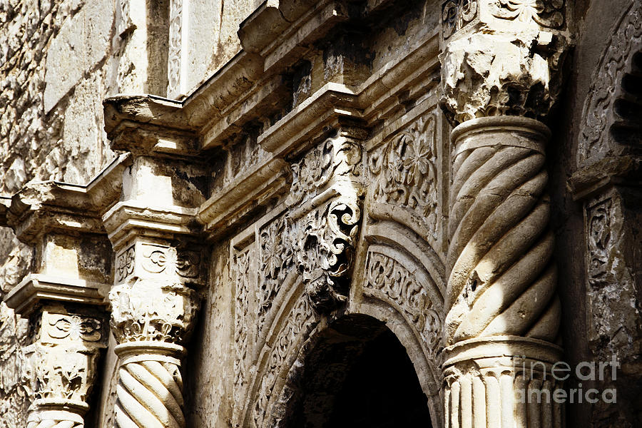 Alamo Detail Photograph by Lincoln Rogers