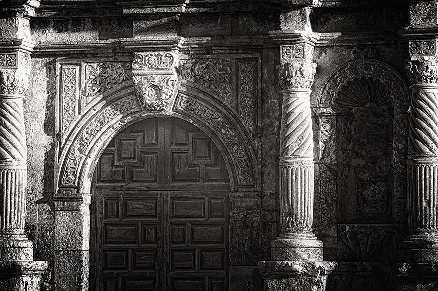 Alamo Door Photograph by Joan Herwig