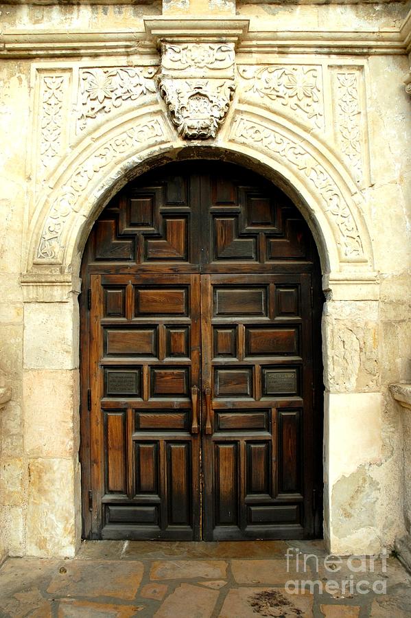 Alamo Entry Door Photograph