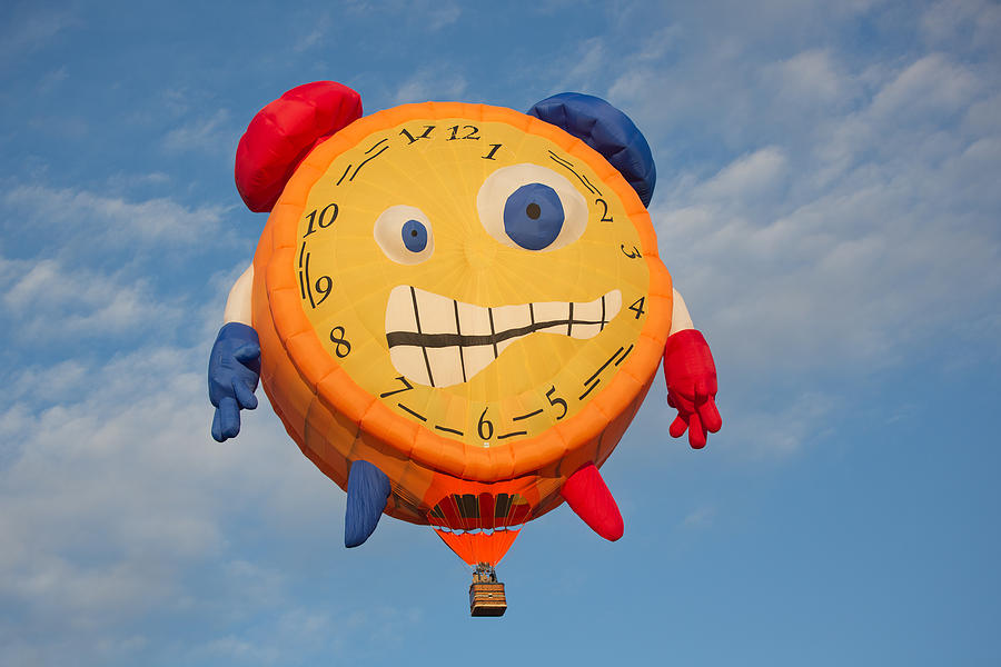 Alarm Clock Balloon Photograph by Jack Nevitt