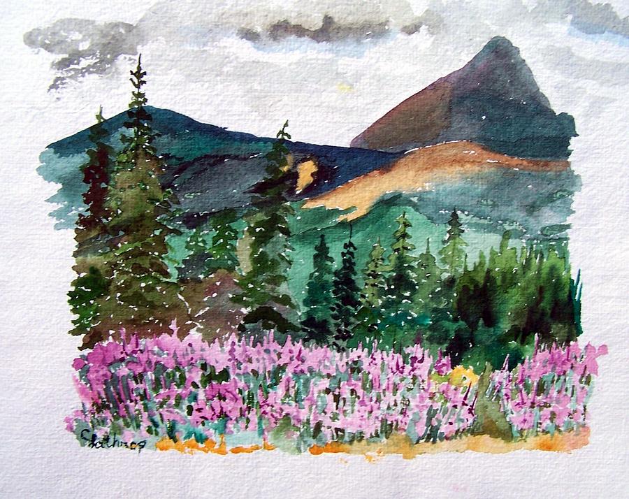 Alaska - Cantwell Painting by Christine Lathrop