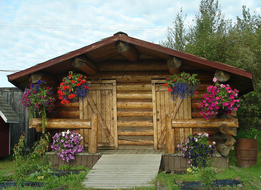 Flower Photograph - Alaska Building 1 by Lew Davis