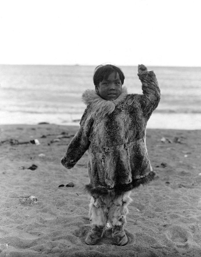 Alaska Eskimo Child Photograph by Granger