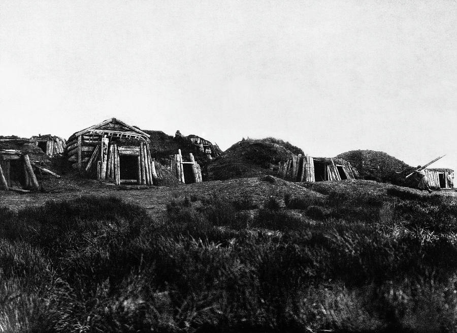 Alaska Eskimo Homes, 1928 Photograph by Granger