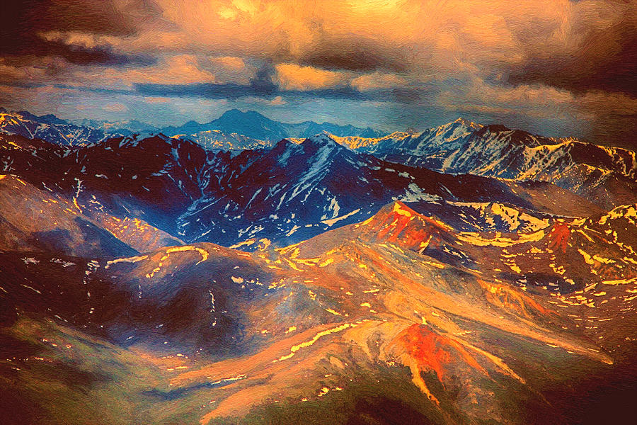 Alaska from the Air Painting by John Haldane