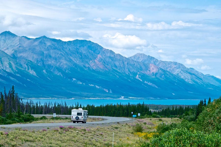 Alaska Highway Approaching Kluane Lake-YK Photograph by Ruth Hager ...