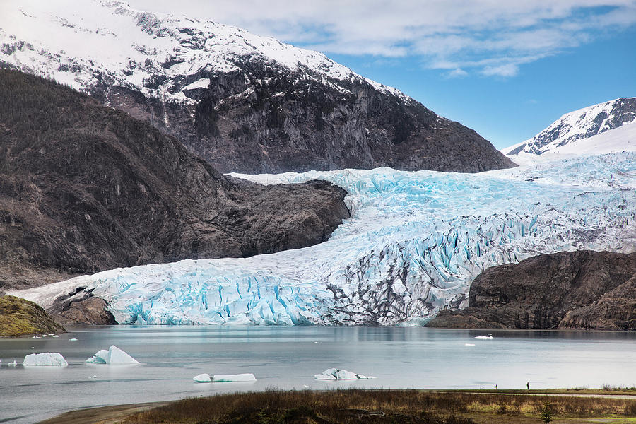 Mountain Photograph - Alaska, Juneau, Mendenhall Glacier by Jenna Szerlag