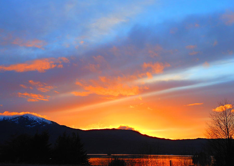Sunset Photograph - Alaska by Karen Horn