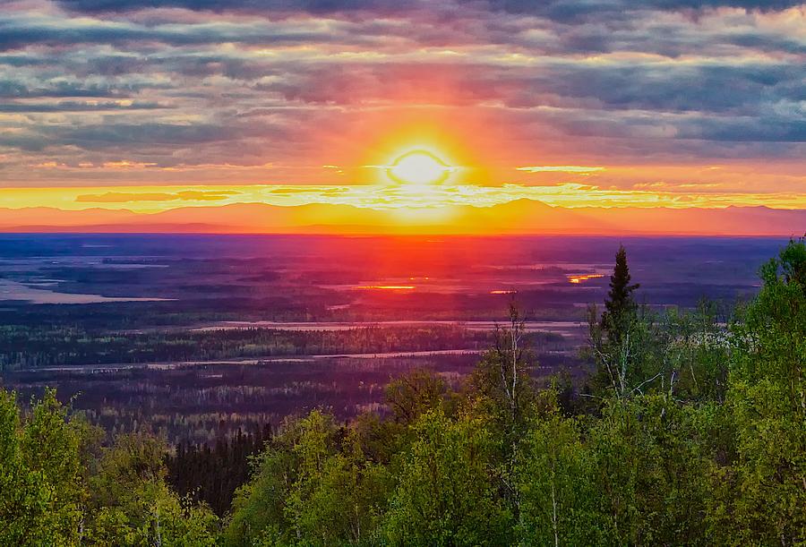 Alaska Land of the 11 PM Sun Photograph by Michael W Rogers