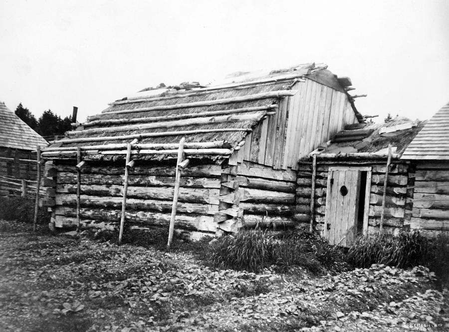 Alaska Log Cabin, C1899 Photograph by Granger