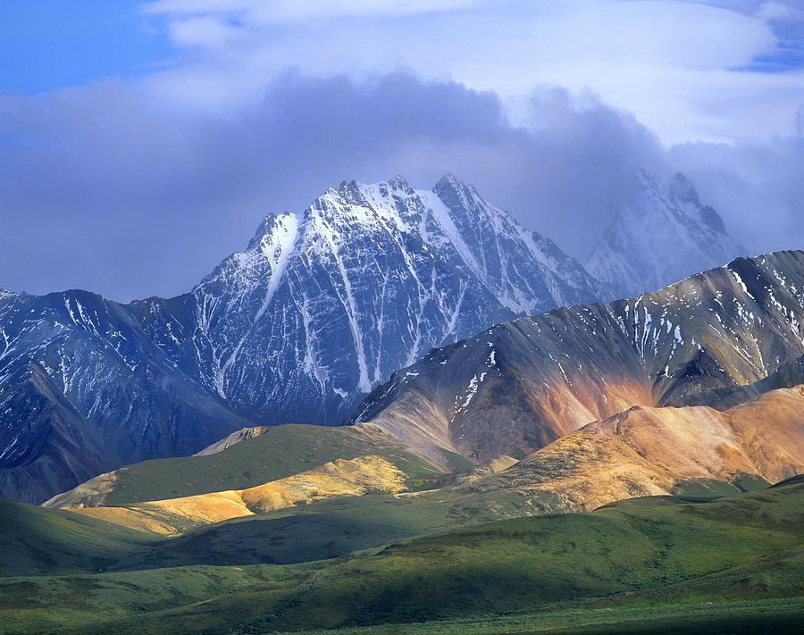 Alaska Range And Foothills Denali Photograph by Tim Fitzharris