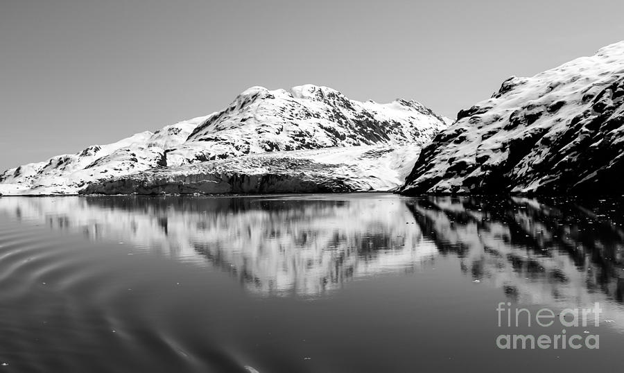 Alaska Reflections Black and White Photograph by Debra Martz