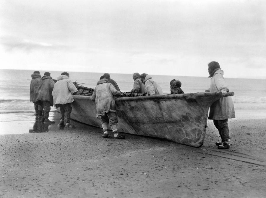 Alaska Whale Boat, C1929 Photograph by Granger Alaska Whale Boat, C1929 Photograph by Granger
