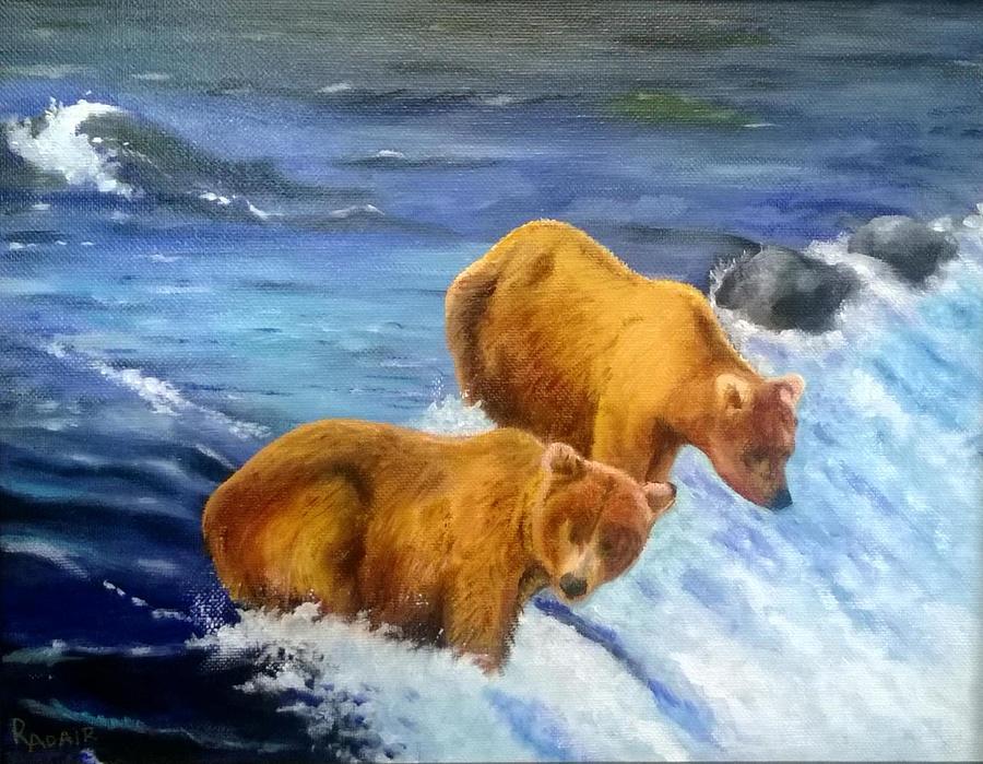 Alaskan Breakfast Painting by R Adair