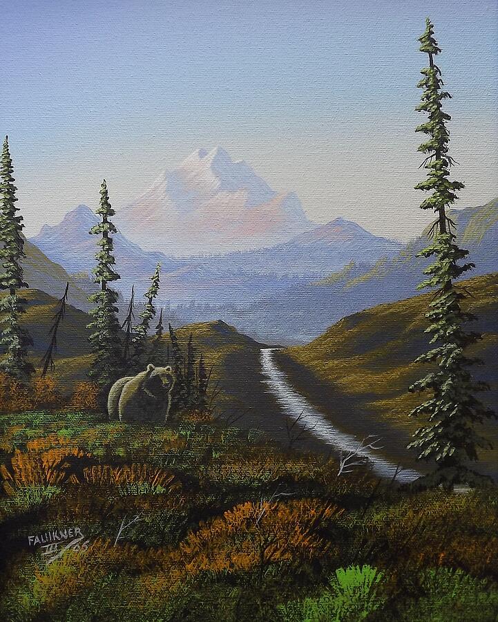 Alaskan Brown Bear Painting by Richard Faulkner