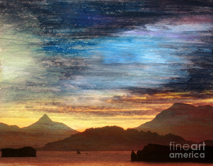 Alaskan Evening Painting by R Kyllo