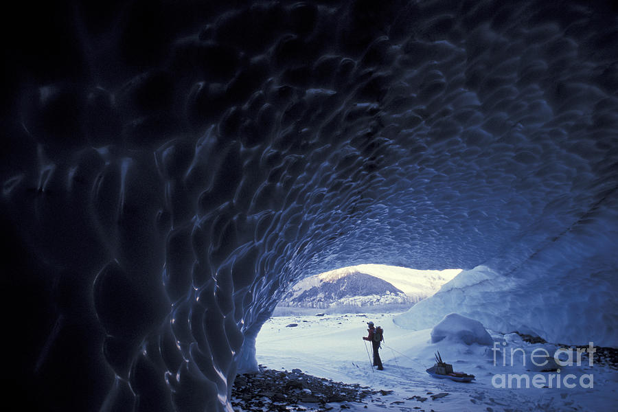 Alaskan Ice Cave Photograph by Mark Newman