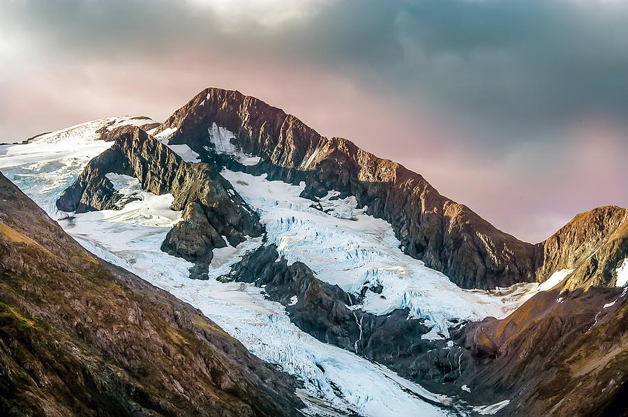 Alaskan Mountain Glacier Photograph by Patrick Wolf