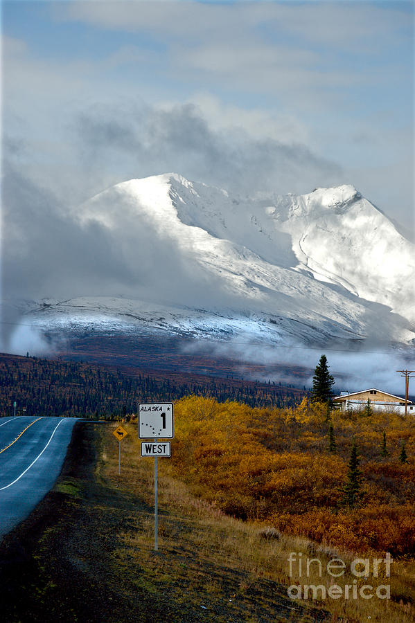 Alaskan Road Photograph by Mark Newman
