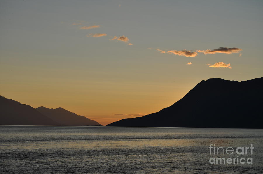 Sunset Photograph - Alaskan Sunset by Deanna Cagle