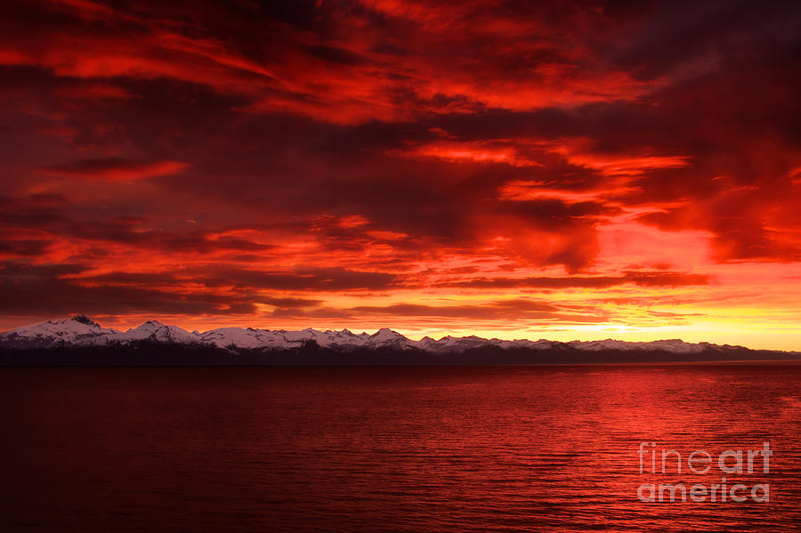 Alaskan Sunset Photograph by Jarrod Erbe