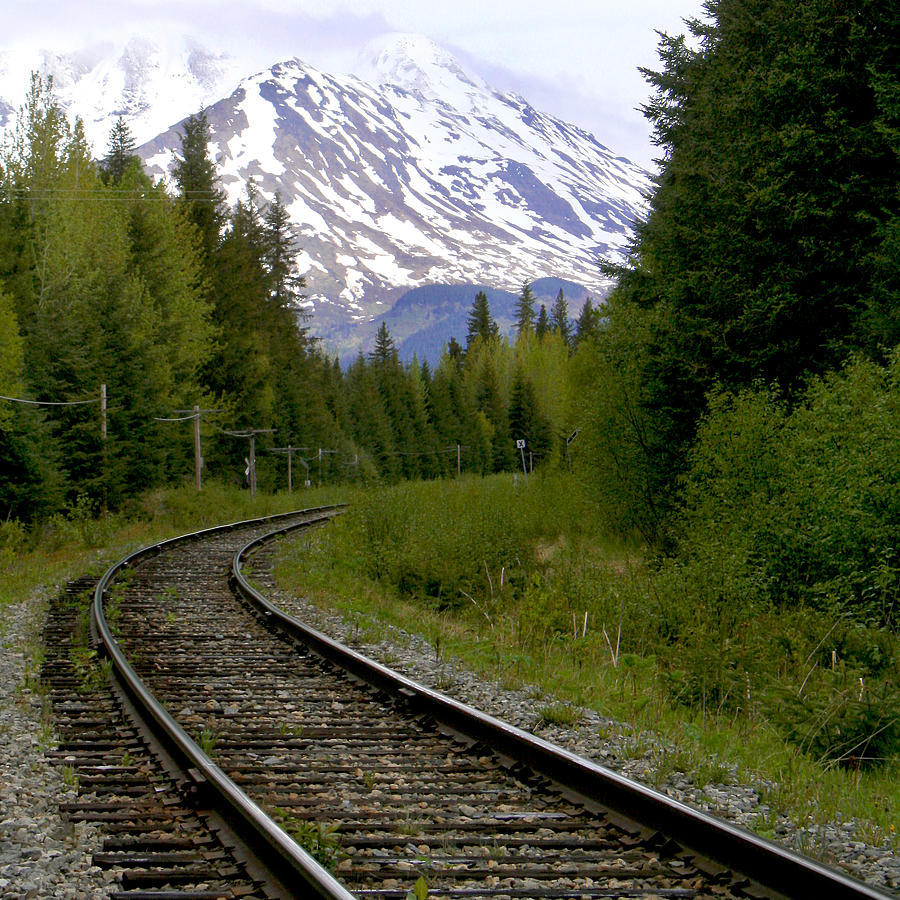 Train Photograph - Alaskan Tracks by Art Block Collections