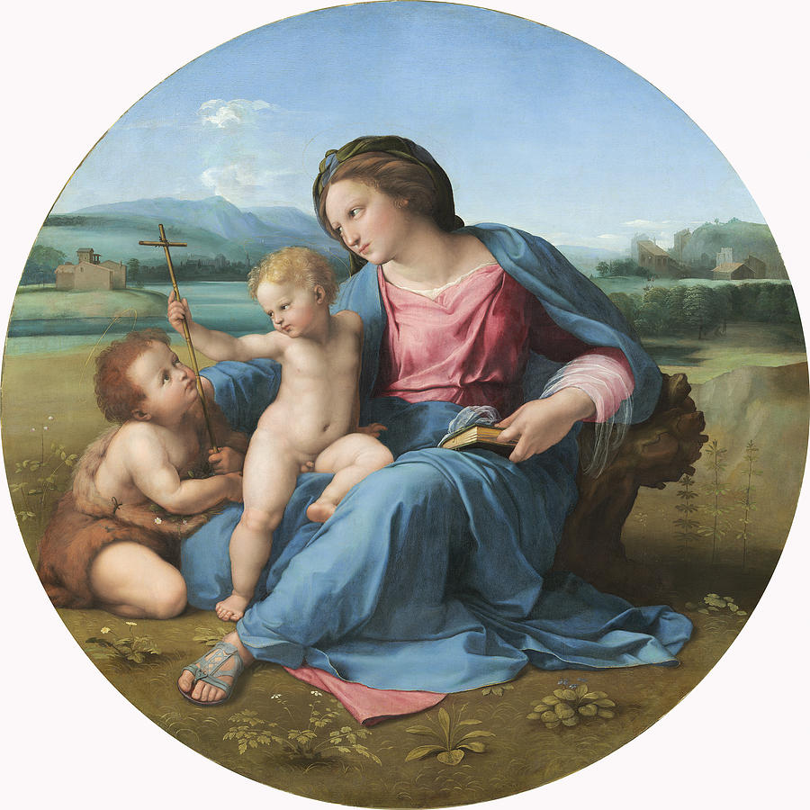Alba Madonna Painting by Raphael