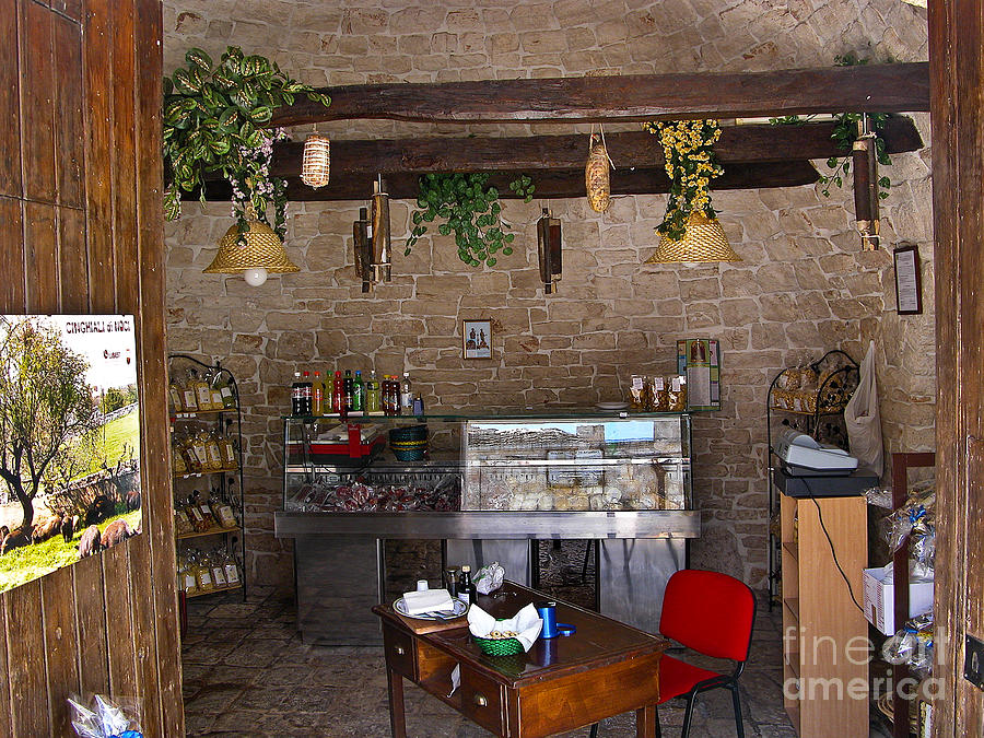 Alberobello Cafe Photograph by Timothy Hacker