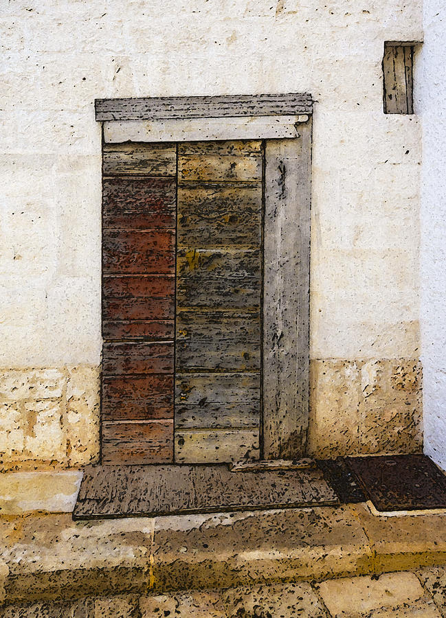 Alberobello Door Abstract Photograph by Bob VonDrachek