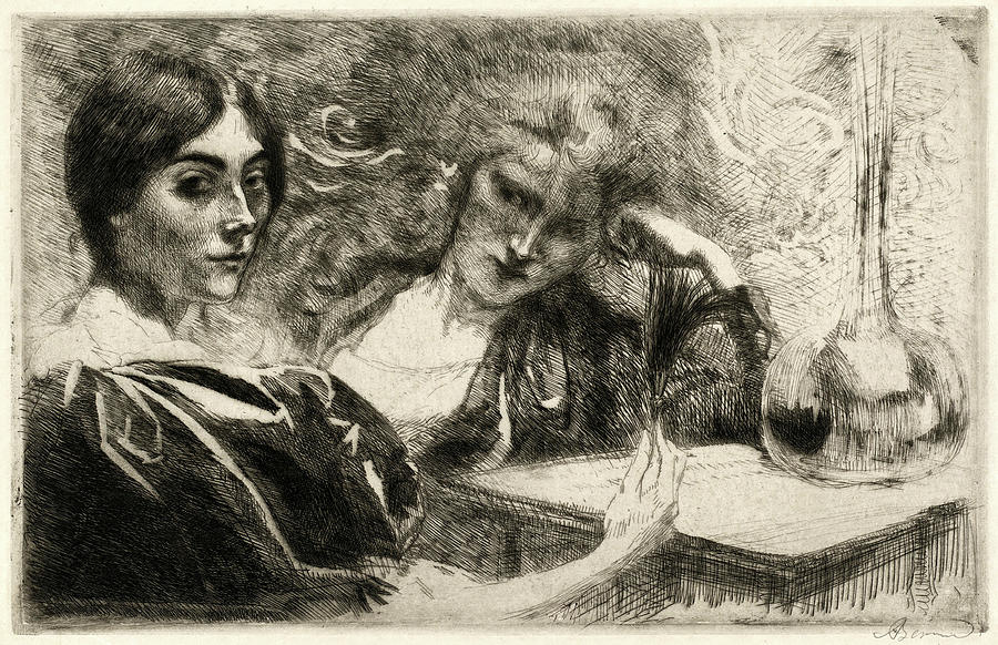 Albert Drawing - Albert Besnard, Morphine Addicts Morphinomanes by Litz Collection
