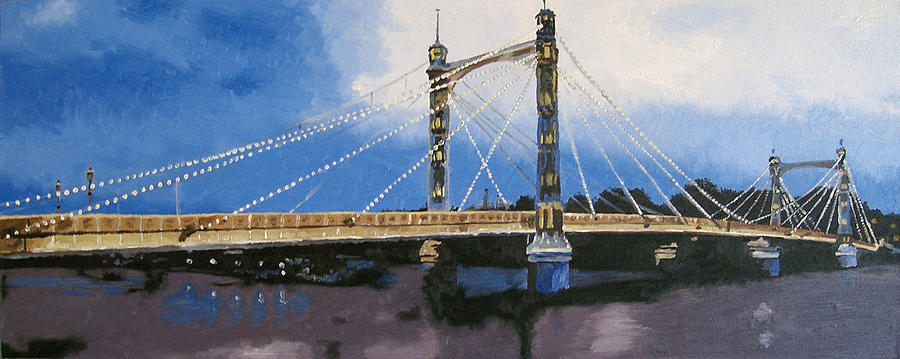 Albert Bridge Painting by Glen Heppner