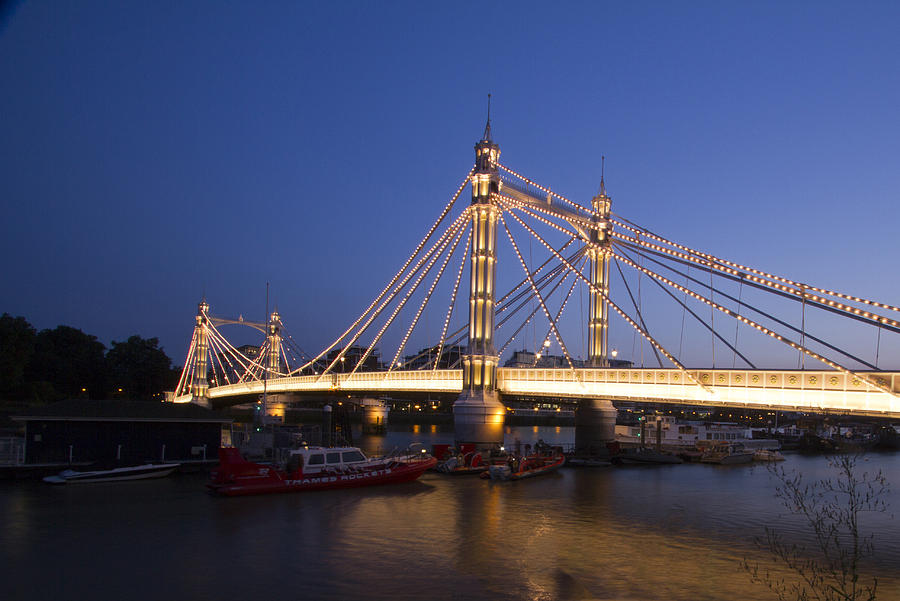 Albert Bridge London Photograph by David French