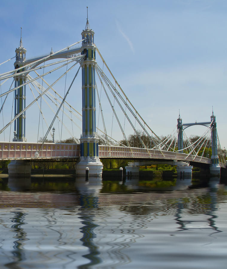 London Photograph - Albert Bridge London Thames  by David French