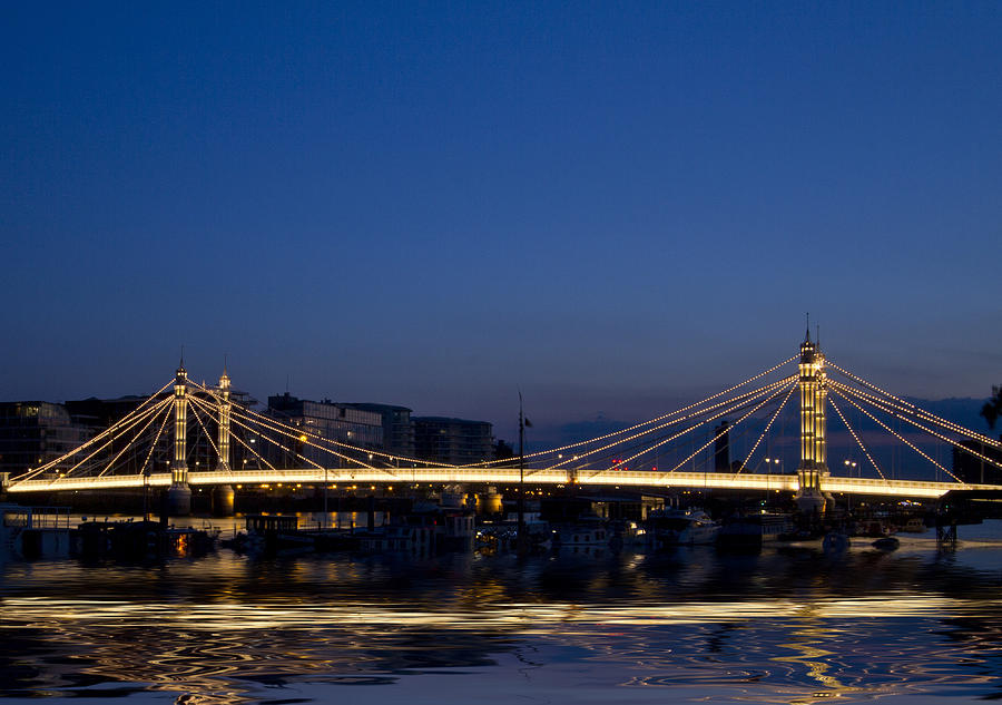 Albert Bridge Thames  London Photograph by David French