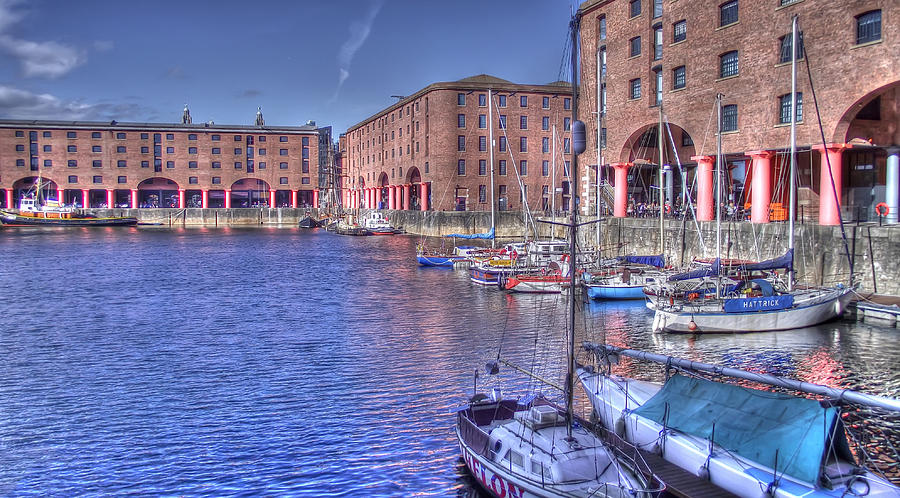 Boat Photograph - Albert Dock HDR by Paul Madden