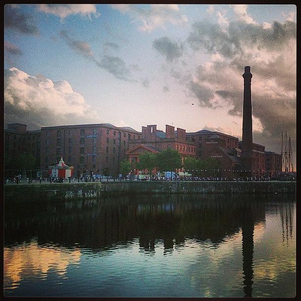 Sunset Photograph - Albert Dock, Liverpool #liverpool by Ruben Mirror Brown