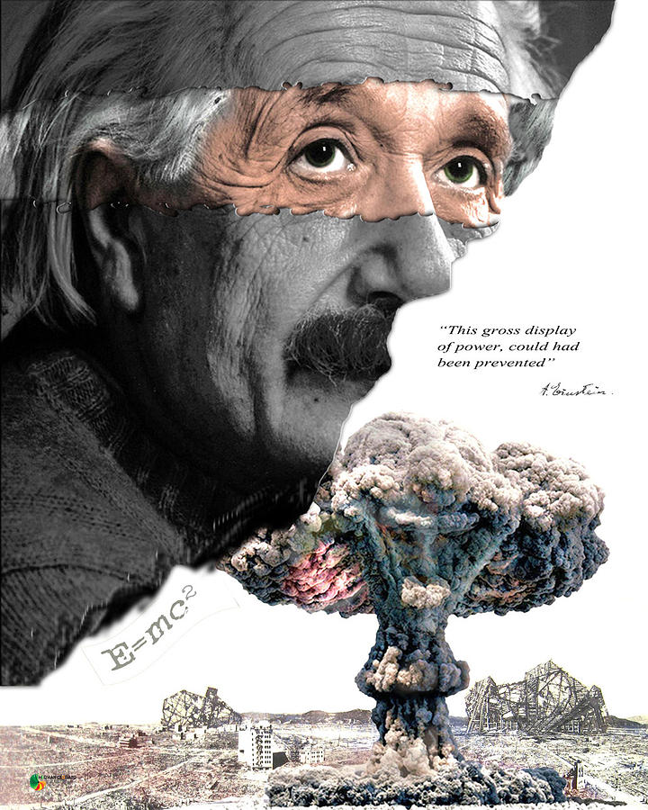 Albert Einstein Digital Art - Albert Einstein by Herman Cerrato