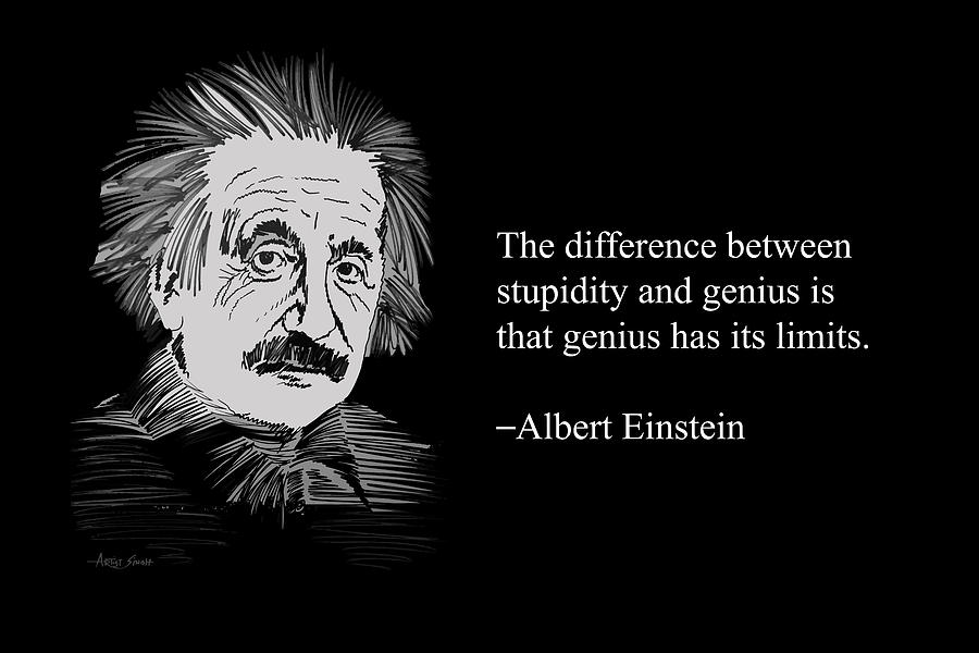 Albert Einstein Quote 8 Painting By Artguru Official Pixels