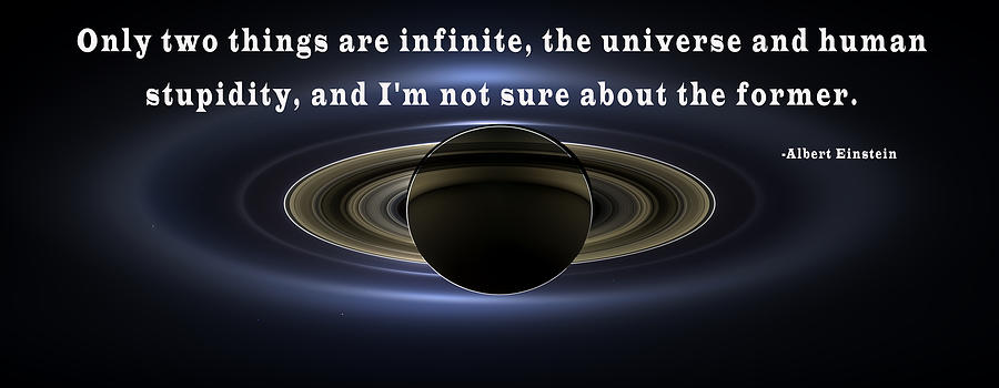 Albert Einstein Quote Digital Art by NASA Image