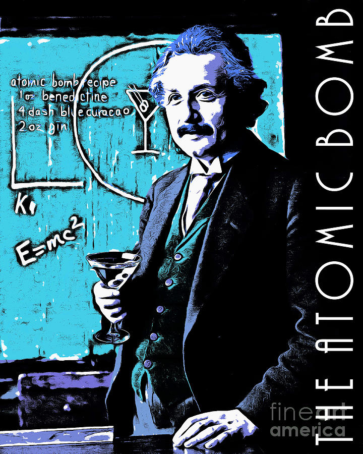 Albert Einstein The Atomic Bomb 20140910poster Photograph by Wingsdomain Art and Photography