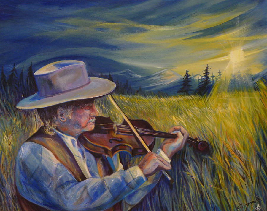 Music Painting - Alberta Lullaby by Anna  Duyunova